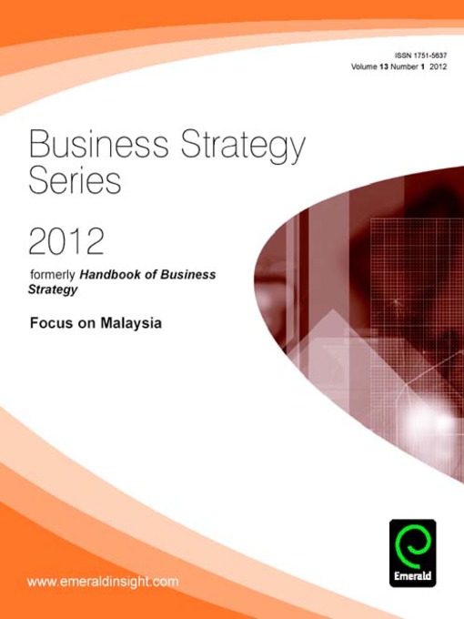 Title details for Business Strategy Series, Volume 13, Issue 1 by Alfred Lewis - Available